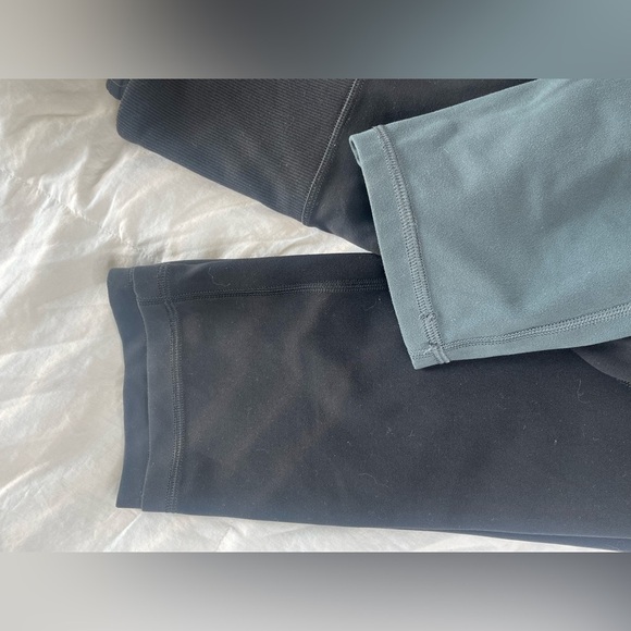 ATHLETA rib skinny leg pant bundle of 2 black and gray small tall length - Picture 4 of 11